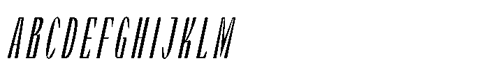 Graceo Expanded Oblique Font UPPERCASE