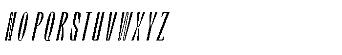Graceo Expanded Oblique Font UPPERCASE