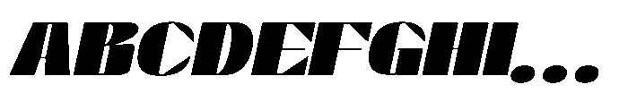 Graceo Extra Bold Oblique Font UPPERCASE