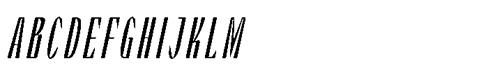 Graceo Extra Expanded Oblique Font UPPERCASE