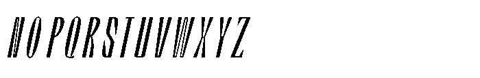 Graceo Extra Expanded Oblique Font UPPERCASE