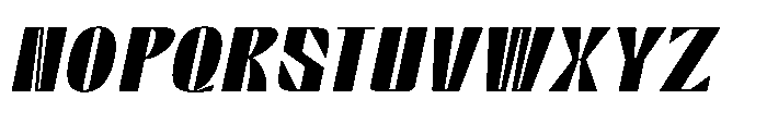 Graceo Medium Oblique Font UPPERCASE