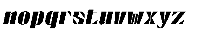 Graceo Medium Oblique Font LOWERCASE