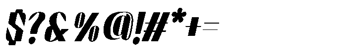 Graceo Oblique Font OTHER CHARS