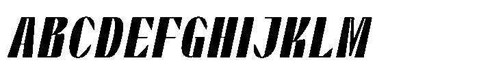 Graceo Oblique Font UPPERCASE