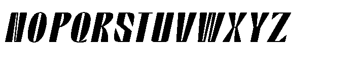 Graceo Oblique Font UPPERCASE