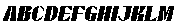 Graceo Semi Bold Oblique Font UPPERCASE