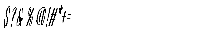 Graceo Semi Condensed Oblique Font OTHER CHARS