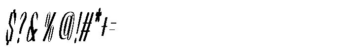 Graceo Semi Expanded Oblique Font OTHER CHARS