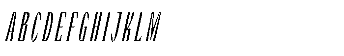 Graceo Semi Expanded Oblique Font UPPERCASE