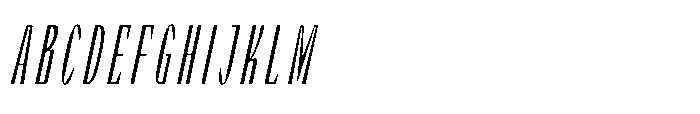 Graceo Thin Oblique Font UPPERCASE