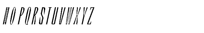 Graceo Thin Oblique Font UPPERCASE