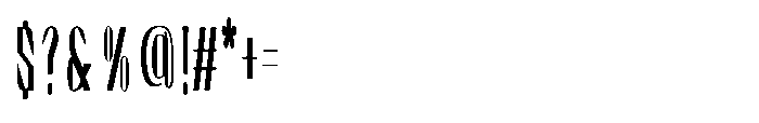 Graceo Ultra Condensed Font OTHER CHARS