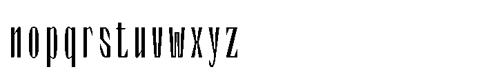 Graceo Ultra Condensed Font LOWERCASE