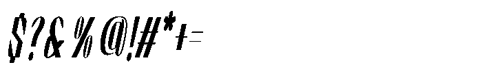 Graceo Ultra Expanded Oblique Font OTHER CHARS