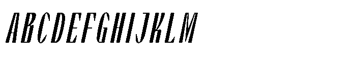 Graceo Ultra Expanded Oblique Font UPPERCASE