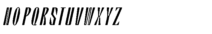 Graceo Ultra Expanded Oblique Font UPPERCASE