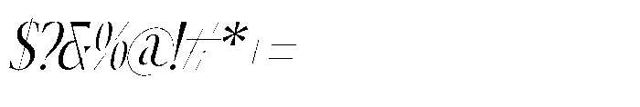 Gradneght Italic Font OTHER CHARS