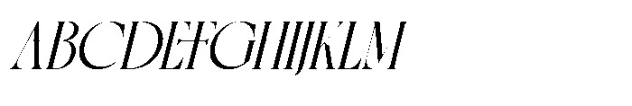 Gradneght Italic Font UPPERCASE