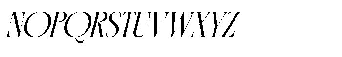 Gradneght Italic Font UPPERCASE