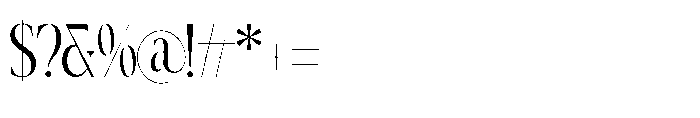 Gradneght Regular Font OTHER CHARS
