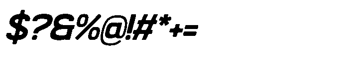 Grado Block Italic Font OTHER CHARS
