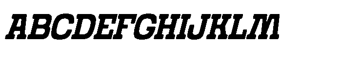 Grado Block Italic Font UPPERCASE