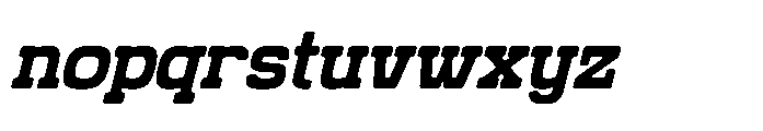 Grado Block Italic Font LOWERCASE