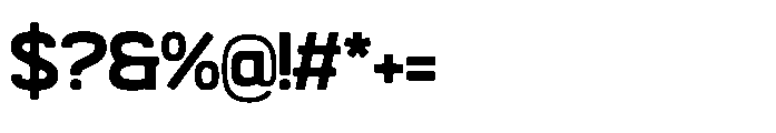 Grado Block Regular Font OTHER CHARS