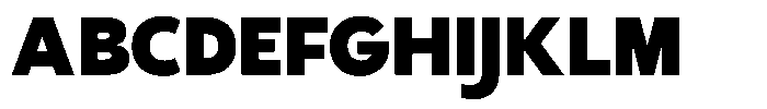Gradvis Black Font UPPERCASE