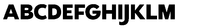 Gradvis Extra Bold Font UPPERCASE