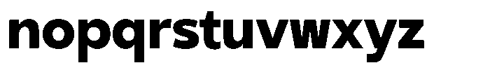 Gradvis Extra Bold Font LOWERCASE