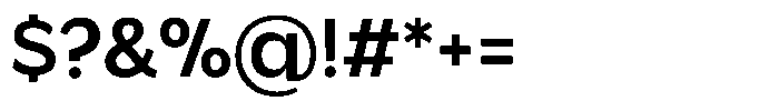 Gradvis Medium Font OTHER CHARS