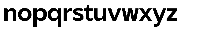 Gradvis Semi Bold Font LOWERCASE