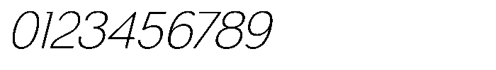 Gradvis Thin Italic Font OTHER CHARS