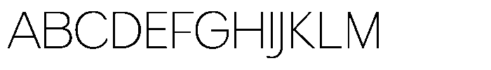 Gradvis Thin Font UPPERCASE