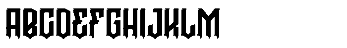 Graen Metal Regular Font UPPERCASE