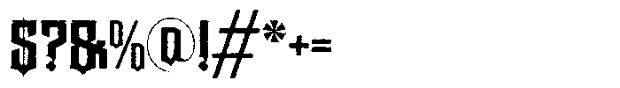 Graen Metal Rough Font OTHER CHARS