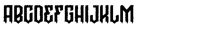Graen Metal Rough Font UPPERCASE