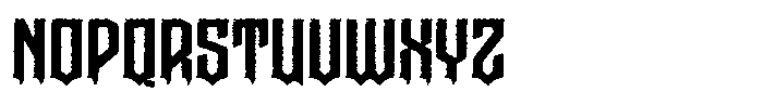 Graen Metal Rough Font UPPERCASE