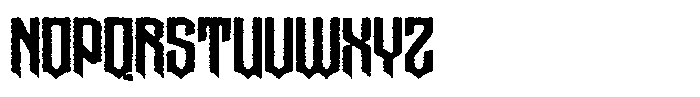 Graen Metal Rough Font LOWERCASE