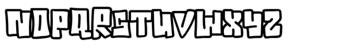 Graffiti Brick Line Font UPPERCASE