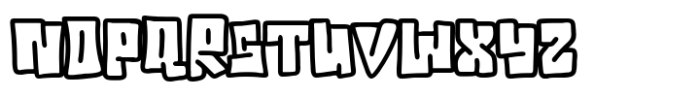Graffiti Brick Line Font LOWERCASE
