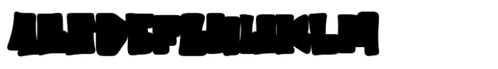 Graffiti Brick Outline Font UPPERCASE