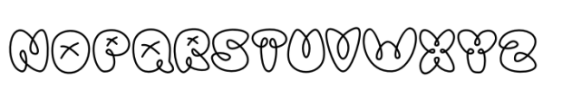 Graffiti Line Regular Font UPPERCASE