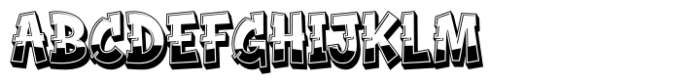 Graffiti Stream Extrude Font UPPERCASE
