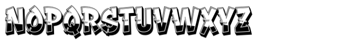 Graffiti Stream Extrude Font UPPERCASE