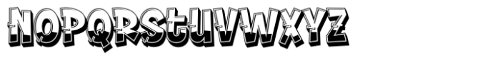 Graffiti Stream Extrude Font LOWERCASE