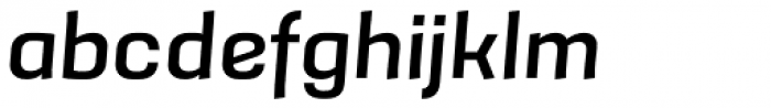 Grafia Sans Pro Medium Italic Font LOWERCASE