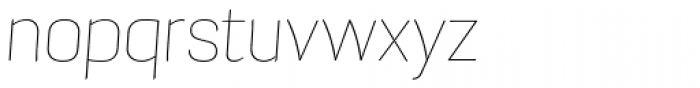 Grafia Sans Pro Thin Italic Font LOWERCASE